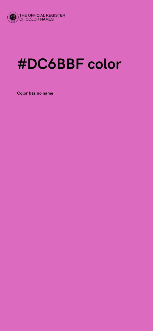 #DC6BBF color image