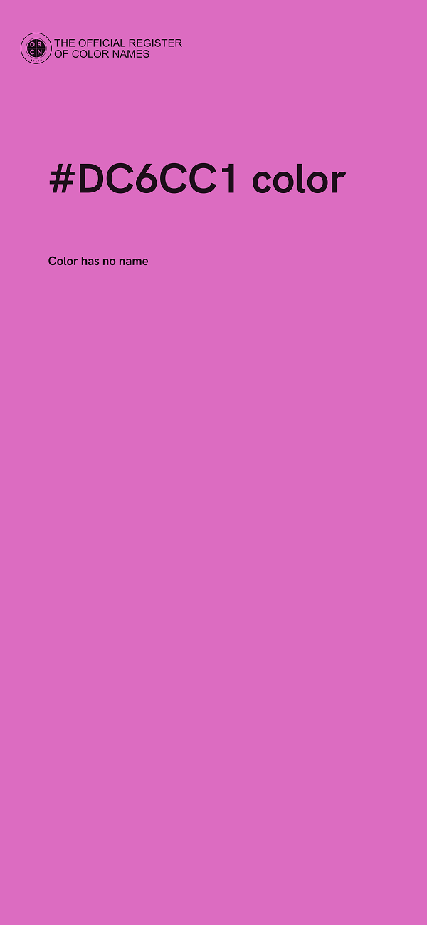 #DC6CC1 color image