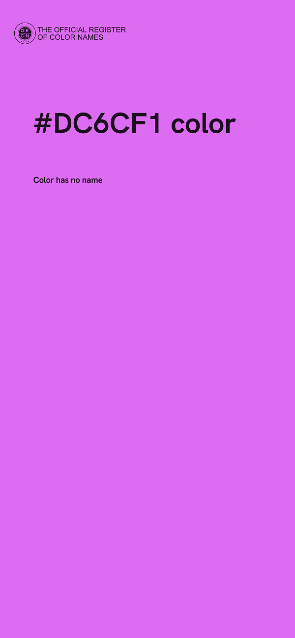 #DC6CF1 color image