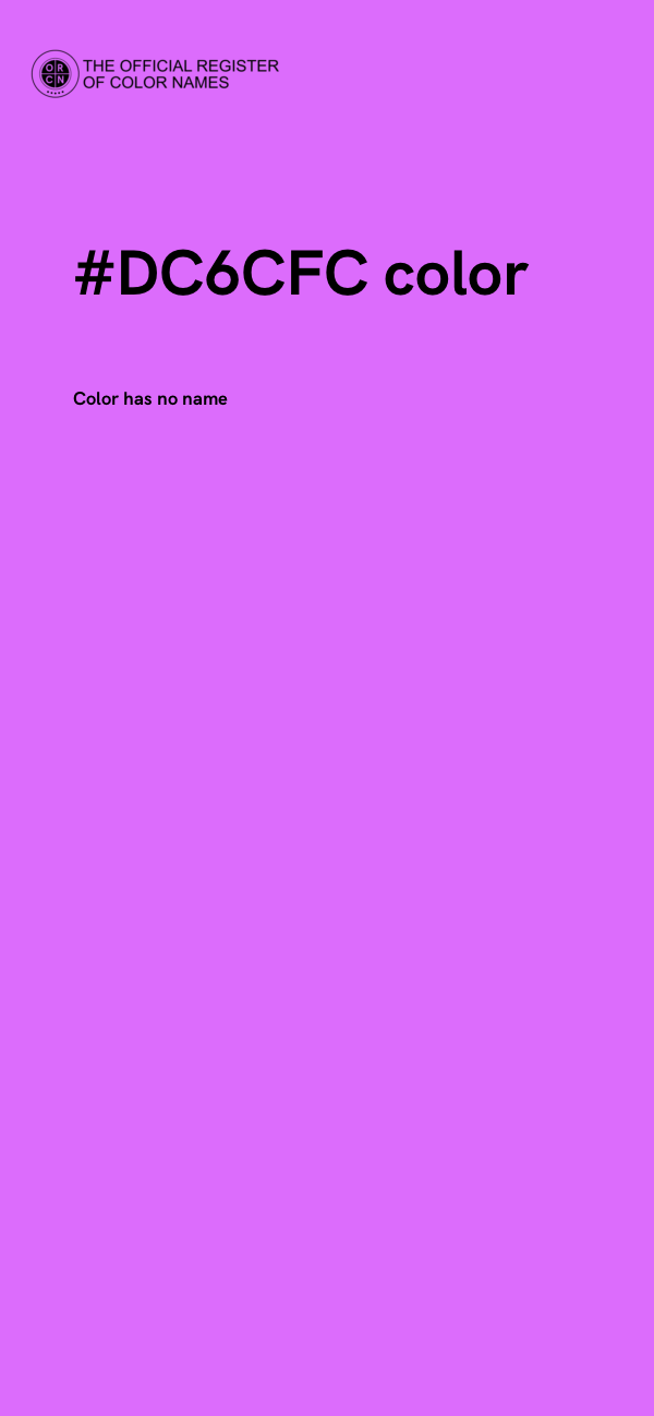 #DC6CFC color image