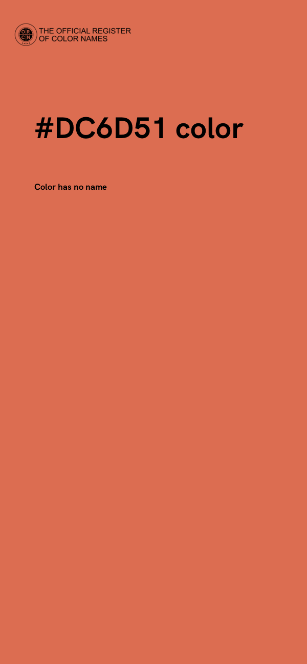 #DC6D51 color image