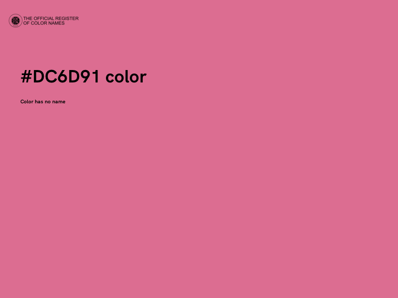 #DC6D91 color image