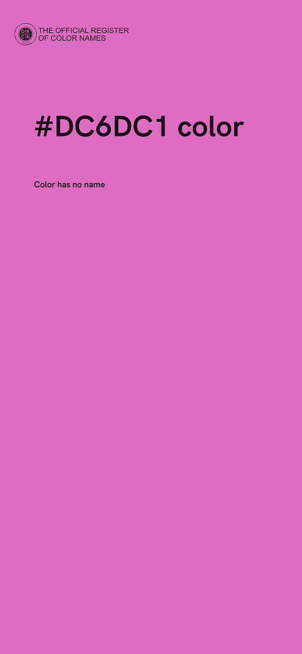 #DC6DC1 color image