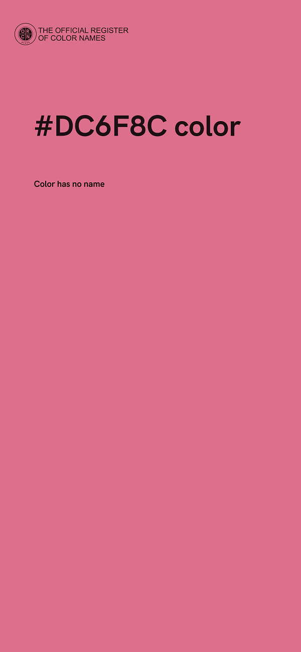 #DC6F8C color image