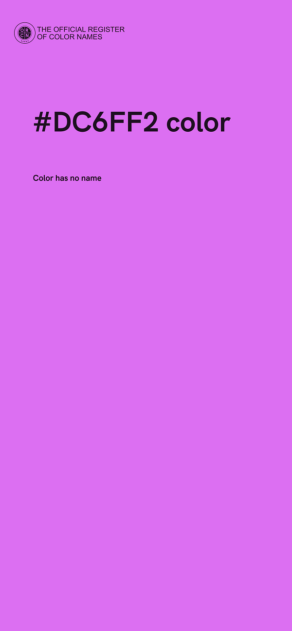 #DC6FF2 color image