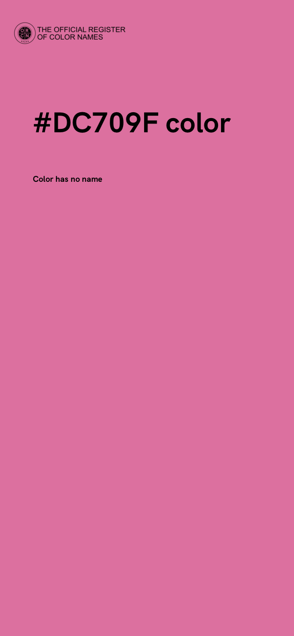 #DC709F color image