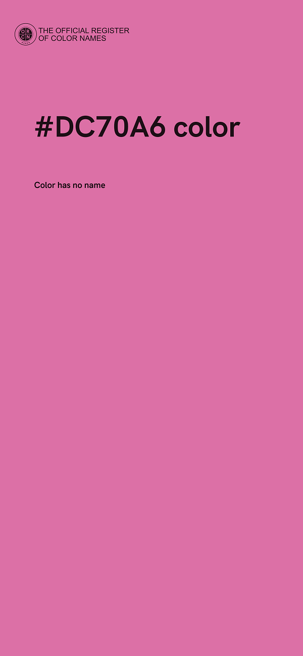 #DC70A6 color image