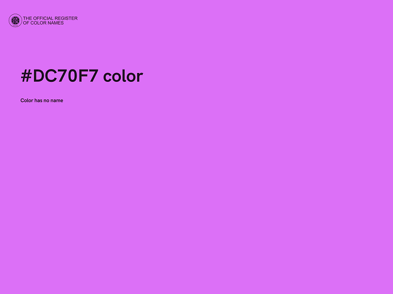 #DC70F7 color image