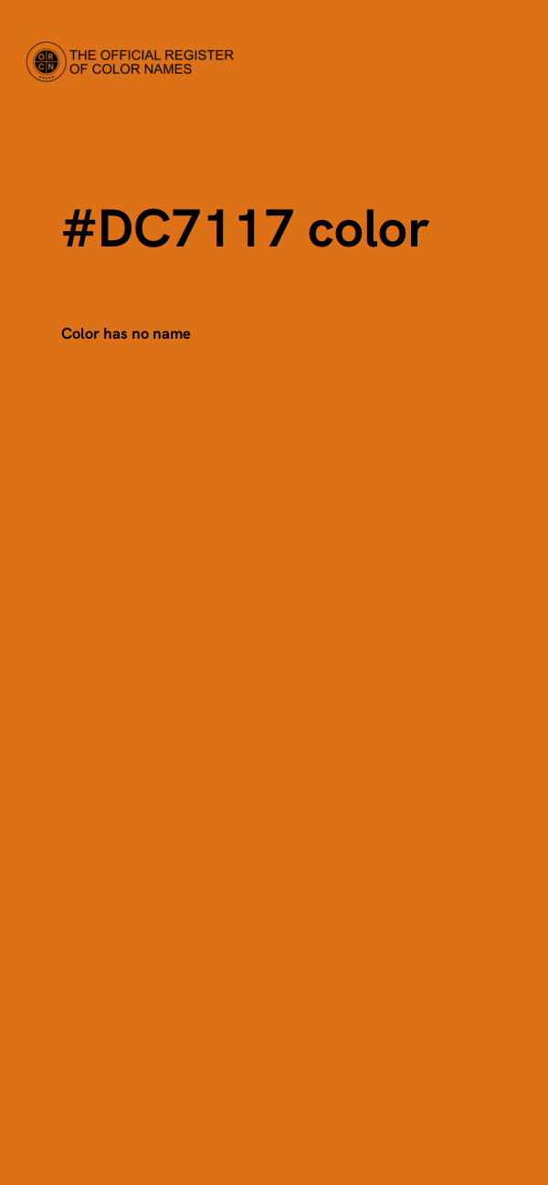 #DC7117 color image