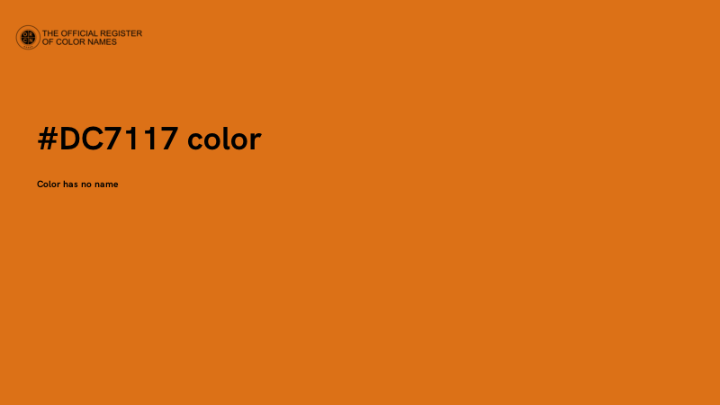 #DC7117 color image