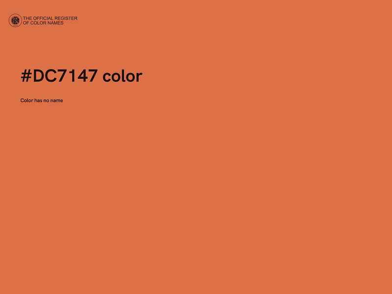 #DC7147 color image