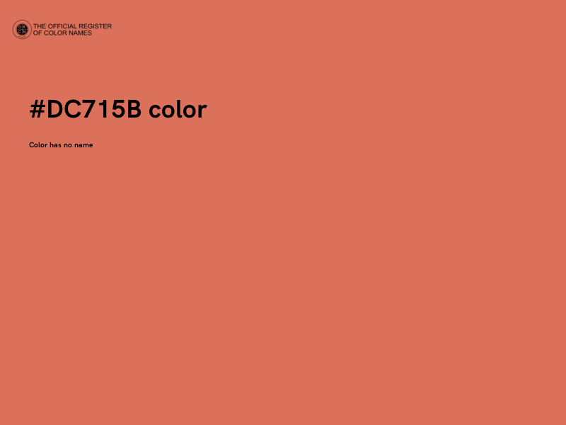 #DC715B color image