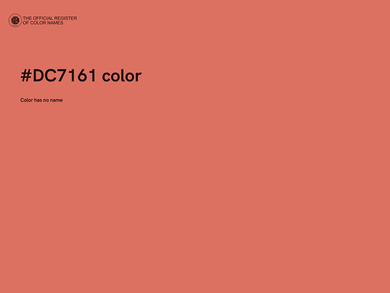 #DC7161 color image