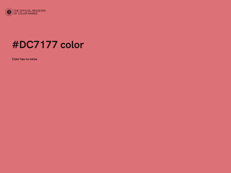 #DC7177 color image