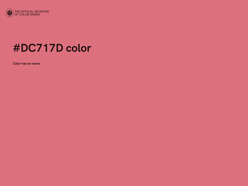 #DC717D color image