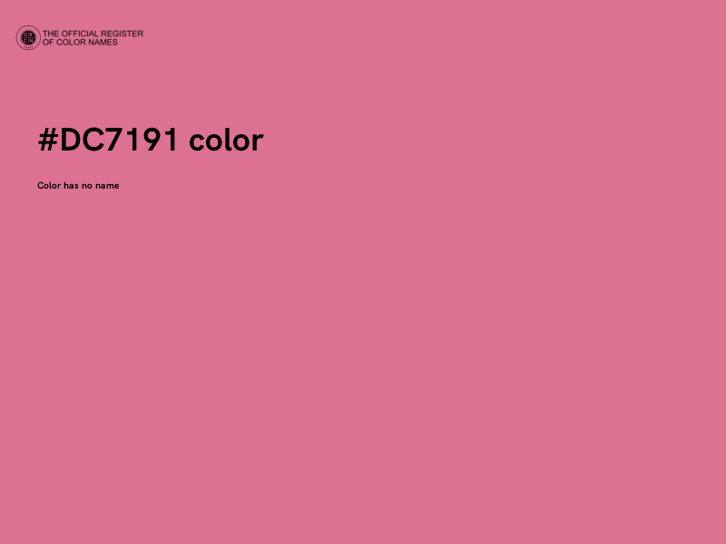 #DC7191 color image