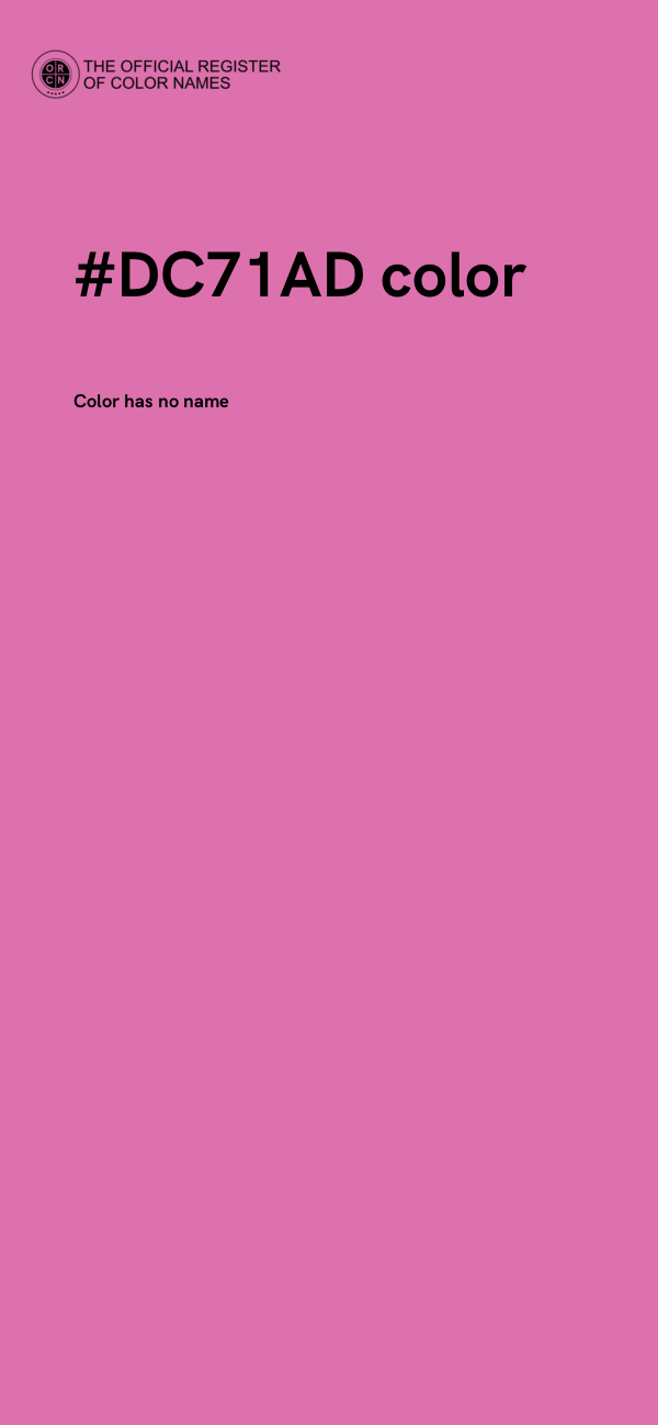 #DC71AD color image