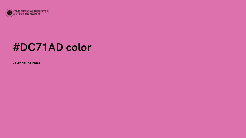 #DC71AD color image
