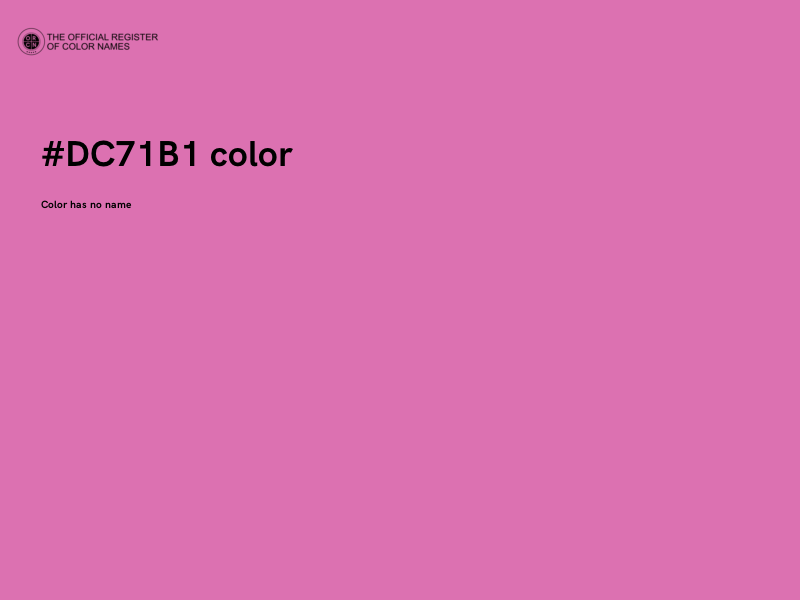 #DC71B1 color image