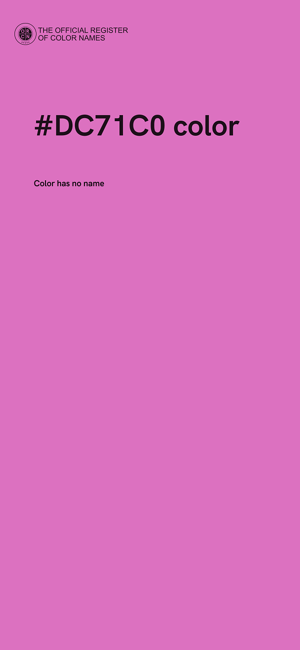 #DC71C0 color image