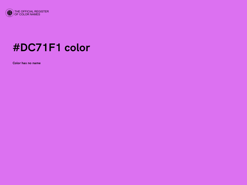 #DC71F1 color image