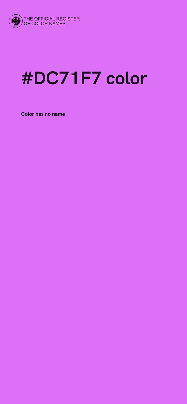 #DC71F7 color image