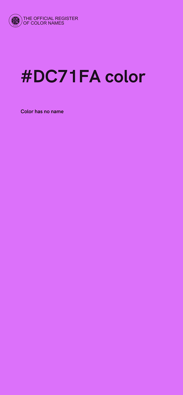 #DC71FA color image