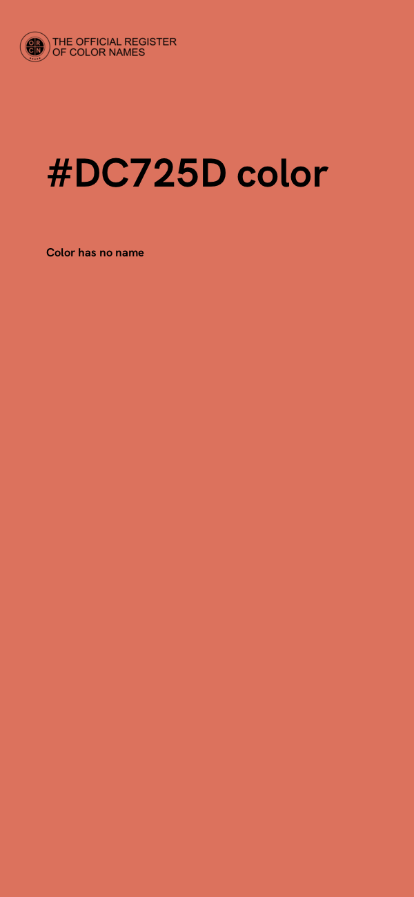 #DC725D color image
