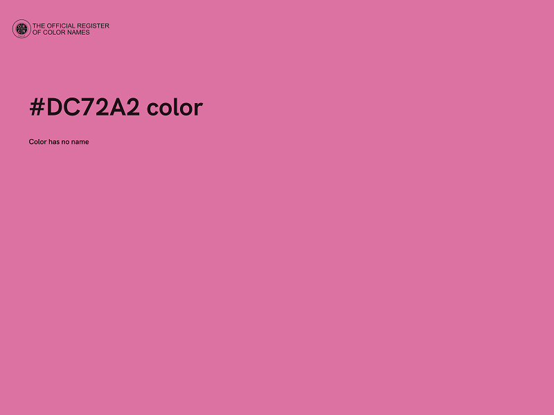 #DC72A2 color image