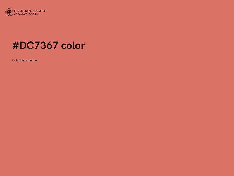 #DC7367 color image