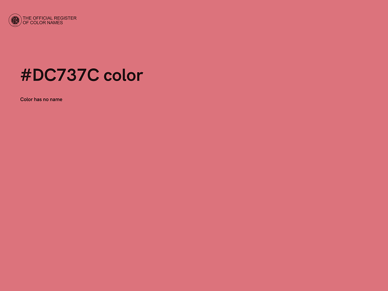 #DC737C color image