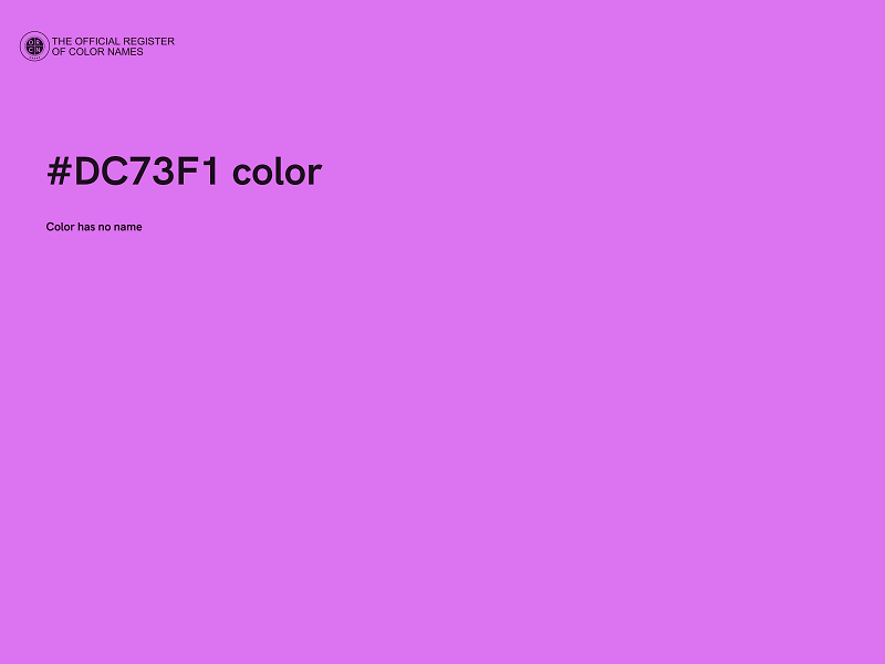 #DC73F1 color image