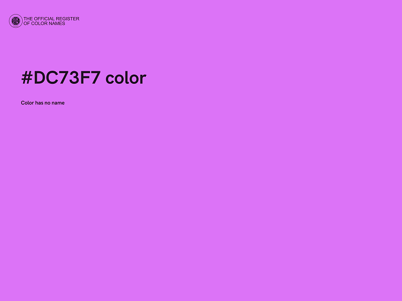 #DC73F7 color image