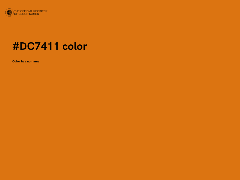 #DC7411 color image