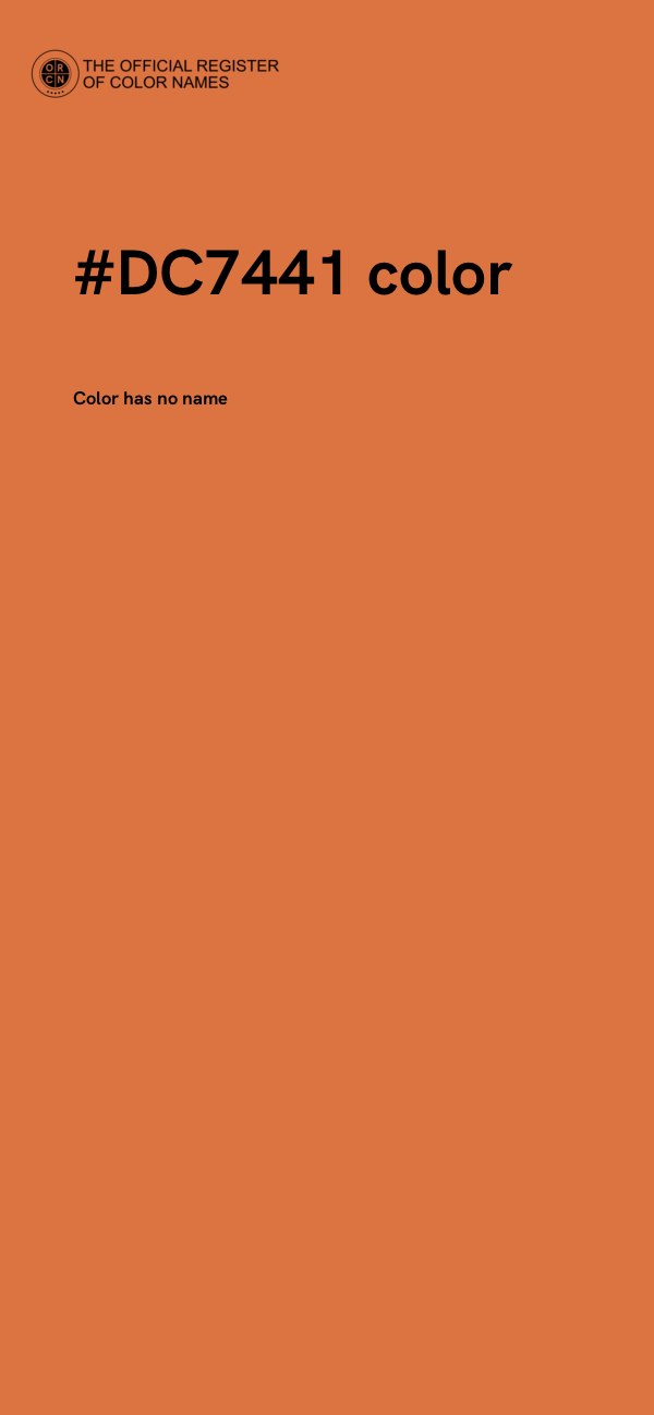 #DC7441 color image