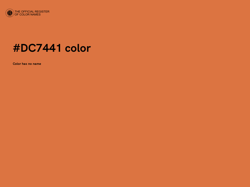 #DC7441 color image