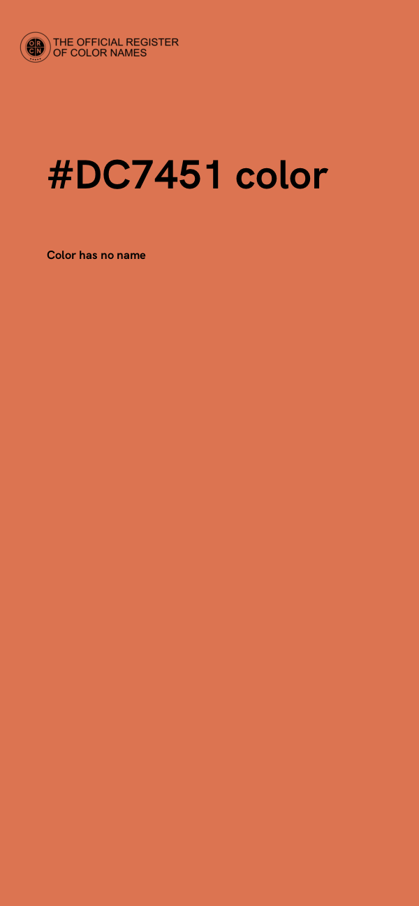 #DC7451 color image