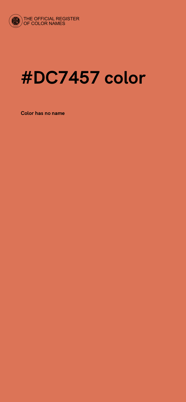#DC7457 color image