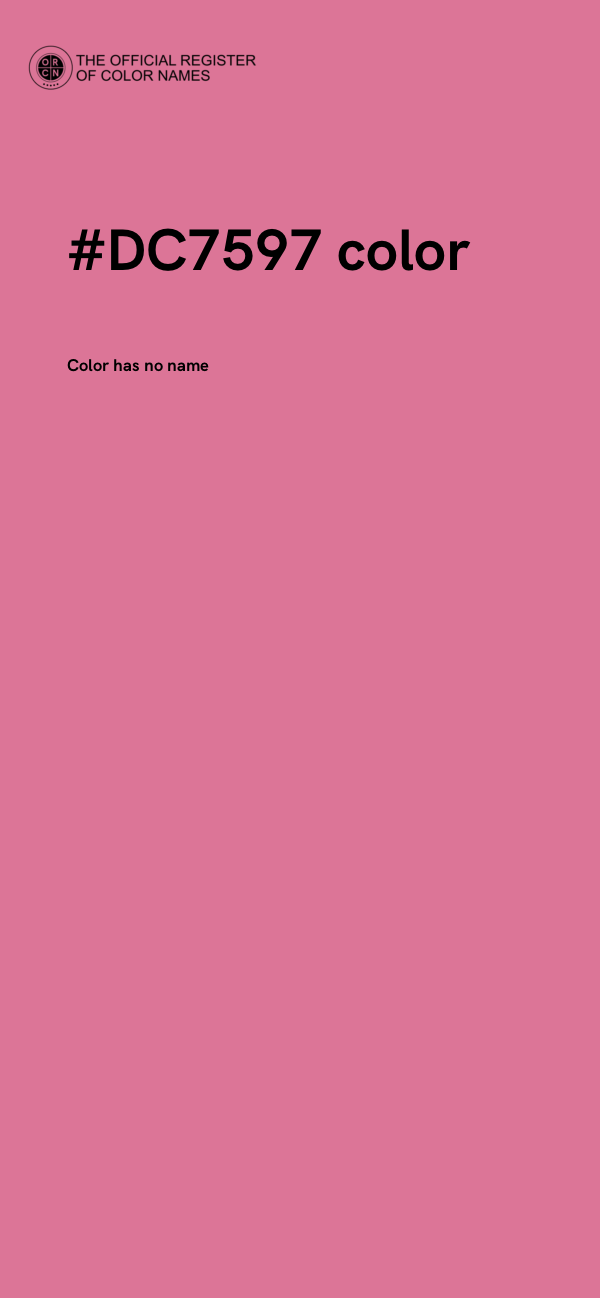 #DC7597 color image