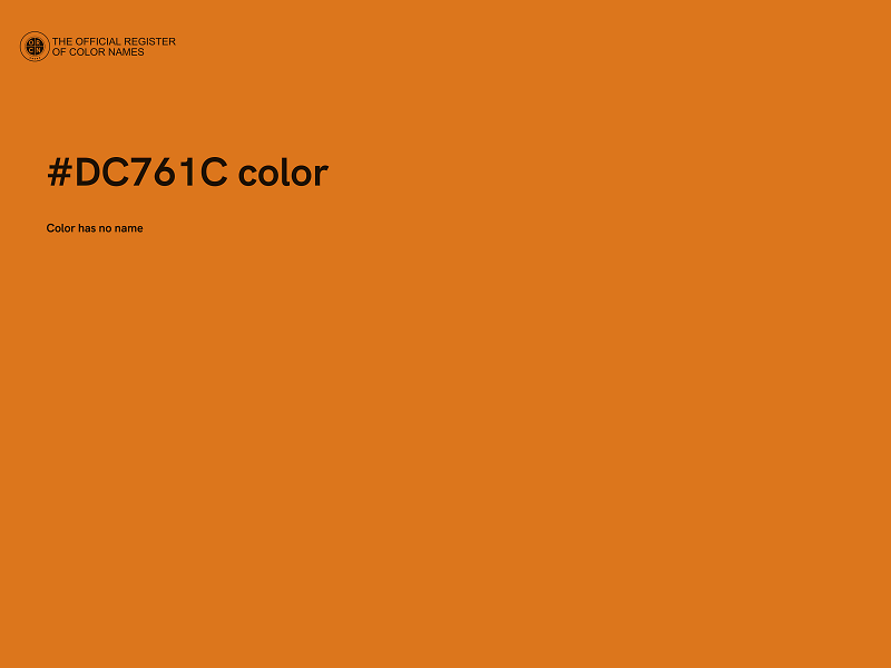 #DC761C color image