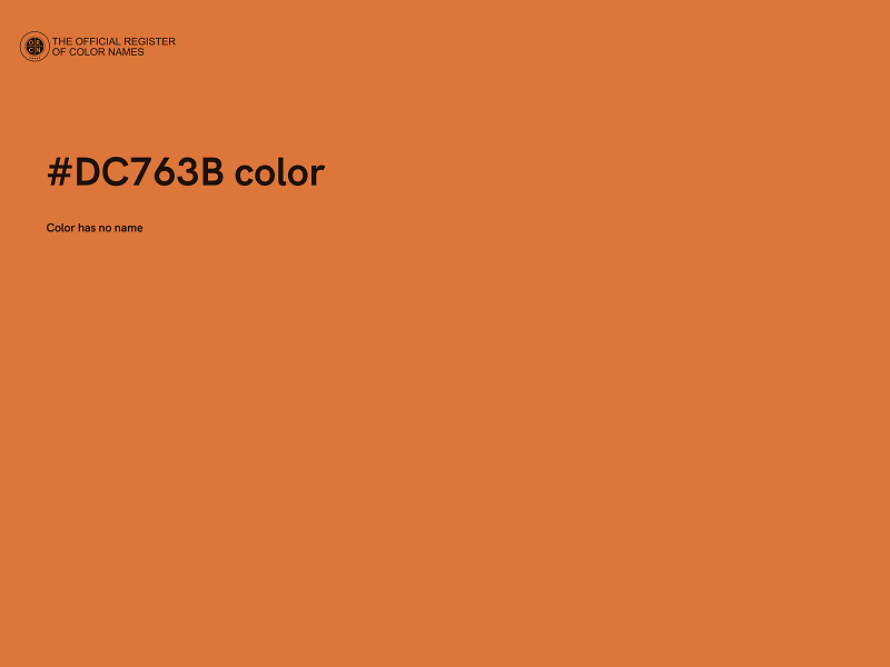 #DC763B color image
