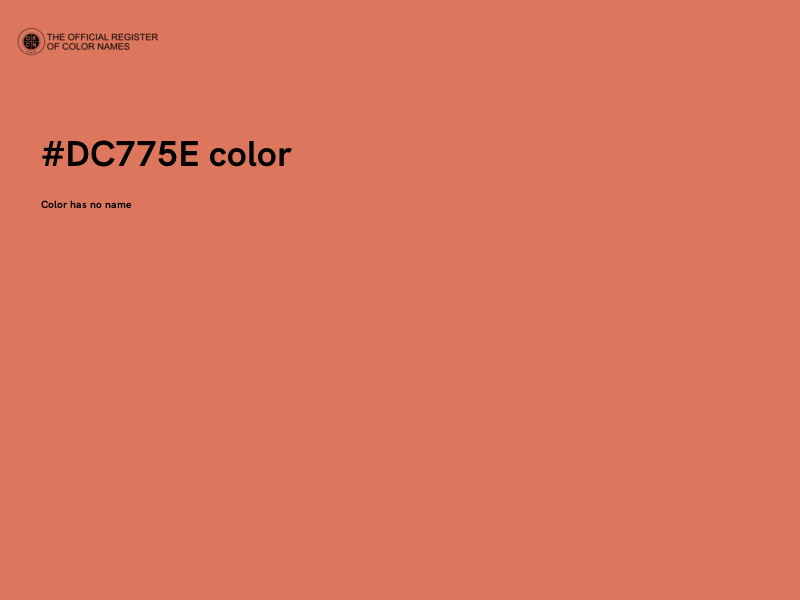 #DC775E color image