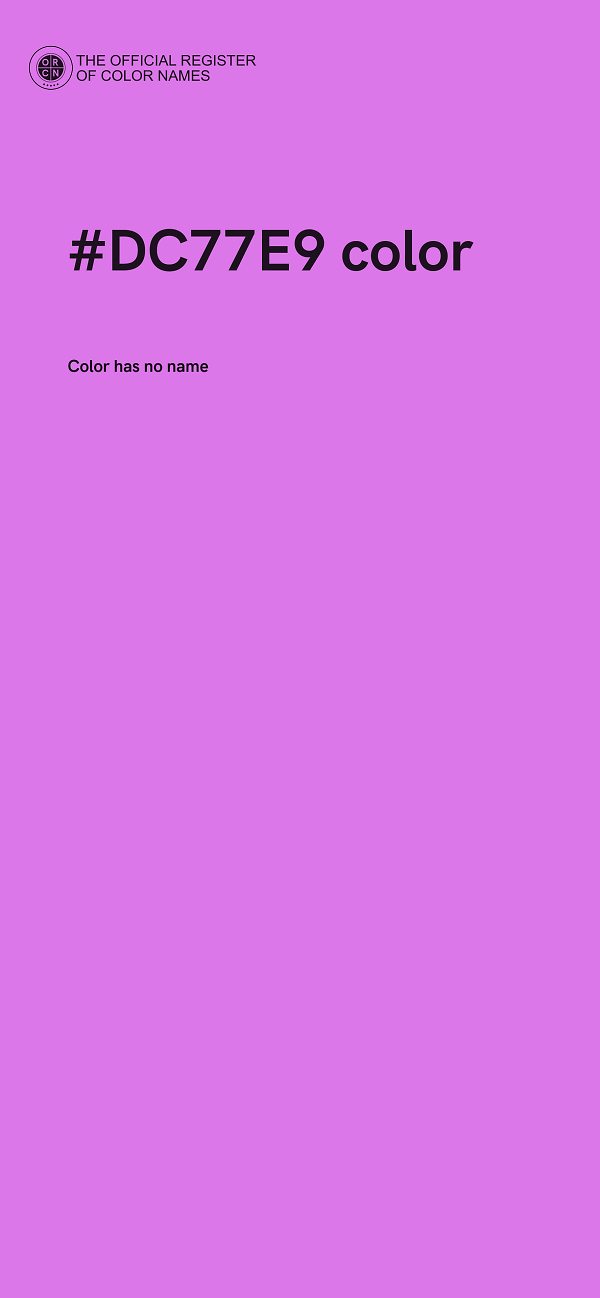 #DC77E9 color image