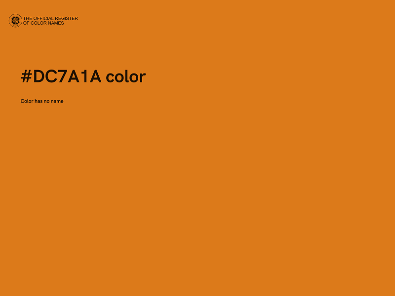 #DC7A1A color image