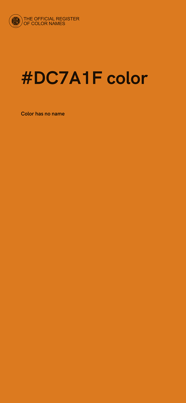 #DC7A1F color image