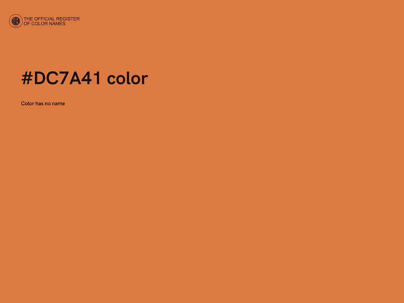 #DC7A41 color image