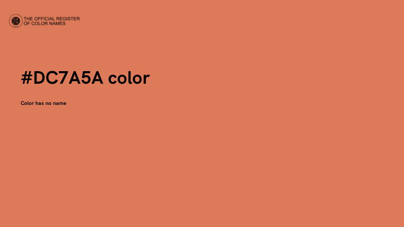 #DC7A5A color image