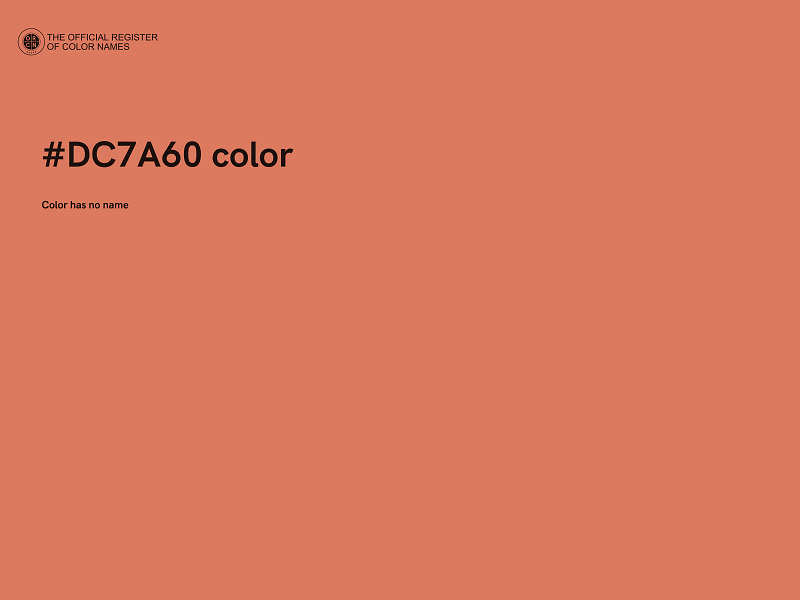 #DC7A60 color image