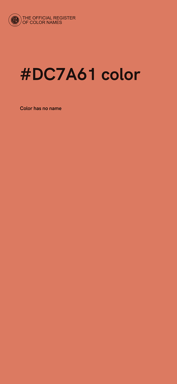 #DC7A61 color image