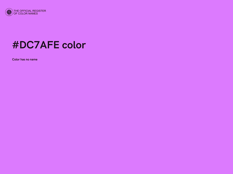 #DC7AFE color image